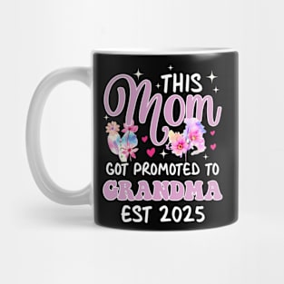 Funny Grandma Art For Grandma est 2025 Gift For Women Mother day Mug